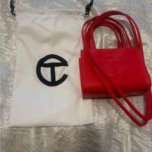 Telfar Bold Red Mini Bag